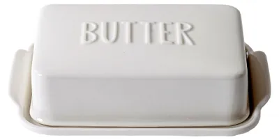 Produktbild von Solidchoice – Porzellan-Butterbehälter mit Deckel für einfache Anwendung