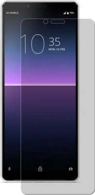 A screen protector is shown on a smartphone.