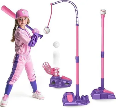 Produktbild von Kinder-Baseball-Set 3-in-1 mit Pitching-Maschine