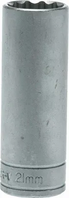 Obrázek produktu pro Dlouhá šestihranná hlavice s 1/2" rukojetí 21 mm