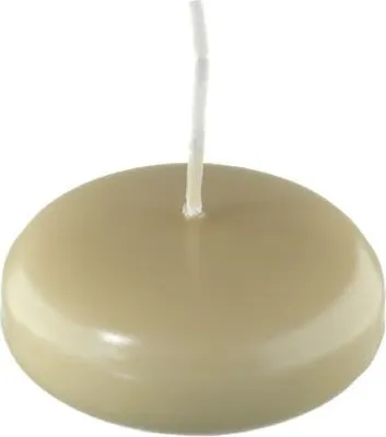 Produktbild von Schwimmkerzen Beige 24 x Ø 60 mm, 20 Stück