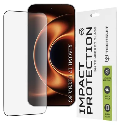 Obrázek produktu pro Techsuit – 111D Full Cover / Full Glue Glass ochranné sklo s celoplošným přilepením pro Xiaomi 17 Ultra – černé