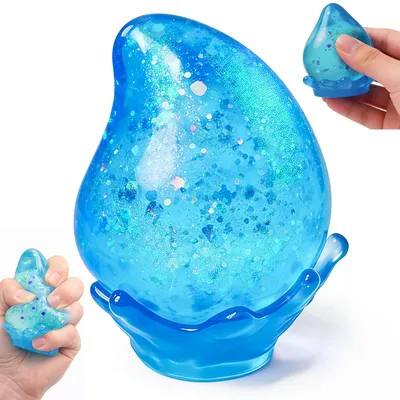 Produktbild von Niedlicher Traum-Wassertropfen Stressball, weiches Quetschspielzeug im Maltose-Stil,Angstabbau&sensorisches Anti-Stress-Spielzeug für alle