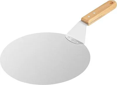 Produktbild von Famanu Pizzaschaufel mit Holzgriff - Edelstahl - 25 cm