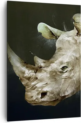 Produktbild von Bild auf Leinwand - Leinwandbild - Einteilig - Tier Abstraktion - 70x100cm - Wand Bild - Wanddeko - Wandbilder - Leinwanddruck - Wanddekoration - Leinwand bilder - Wandbild - PA70x100-3969