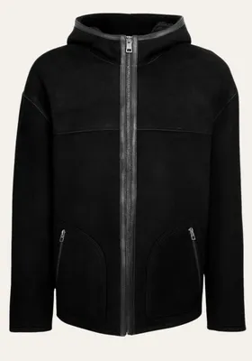 Produktbild von Jacke Torino - Edles Lammleder & Gelocktes Merino- Fell - Größe: L