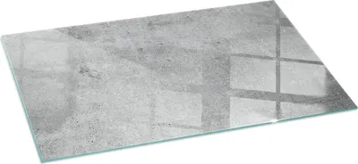Produktbild von Funkenschutzplatte – Glasbodenplatte für Kaminofen – Kaminunterlage aus Glas – 100x50 cm – Feuerfeste Ofenbodenplatte – Hitzebeständige Schutzplatte für Kamin – Transparente Bodenschutz Glasplatte – Rohbetonstruktur
