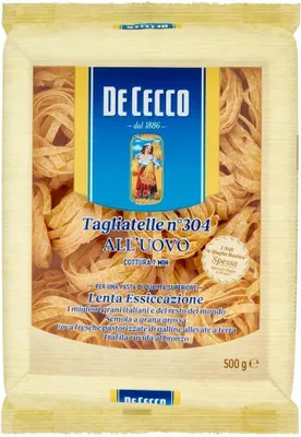 Produktbild von 10x De Cecco Tagliatelle All'uovo Pasta mit ei Nr. 304-500g + Italian Gourmet polpa 500g