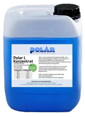 Produktbild von Polar L-MPG Glykol Frostschutzmittel, Propylenglykol 100% Konzentrat 5 Liter