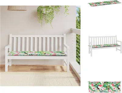 Obrázek produktu pro vidaXL Polštář na zahradní lavici Pestrobarevný 150x50x3 cm Oxfordská tkanina - Polštář na sezení