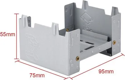 Zdjęcie produktu dla Przenośna płytka grzewcza na węgiel drzewny do użytku na zewnątrz, 98 x 75 mm, na węgiel drzewny, przenośna, lekka, do użytku na zewnątrz