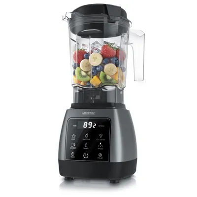 Produktbild von Arendo Standmixer 2000 Watt, Hochleitungsmixer mit Touchpanel, max. 24.000 U/min, 2L Behälter, 2000 W, Mixer mit Pulsfunktion, 5 Programme, Timer, Mixer mit Display