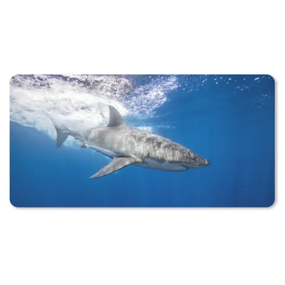 Produktbild von MuchoWow® Mauspad Mousepad Hai - Meer - Wasser 60x30 cm - Mousepads - Maus Mat - Pad - Mausunterlage - Nachhaltig