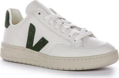 Image de VEJA V-12 Leather - Chaussures Femme Cuir Blanc XD0202336A , Taille : EU 37 US 6