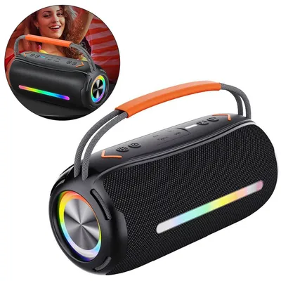 Produktbild von Tragbarer Bluetooth Lautsprecher mit Griff, 40W Musikbox, BT5.3, Wasserdicht, TWS Kopplung/AUX/TF, Kabelloser Speaker für Party/Outdoor