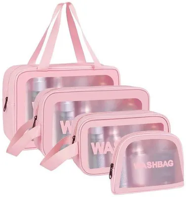 Image de Trousse de maquillage, transparente, étanche, format voyage
