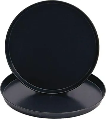 Produktbild von Pizzablech Ø 40 cm aus Schwarzblech mit Oxidschicht für Gastronomie