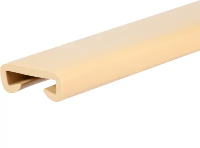 Produktbild von QUEST Handlauf PVC, Treppenhandlauf 40x8 mm, Kunststoffhandlauf, Handlaufverkleidung PREMIUM, Rutschfest, creme, 1 m