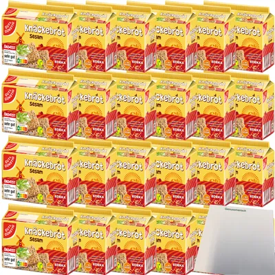 Produktbild von Gut & Günstig Knäckebrot Sesam VPE (24x250g Packung) + usy Block