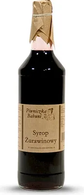 SYROP ŻURAWINA 1L PIWNICZKA BABUNI
