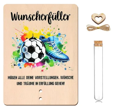 Produktbild von Geldgeschenkverpackung in Form eines Fußballs, 15 x 11 cm