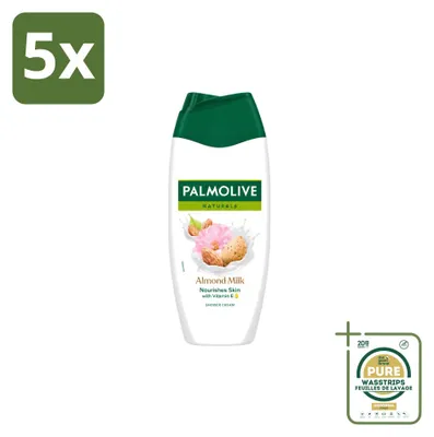 Image de 5 x Gel douche Palmolive Lait d'amande - 250 ml - Pack économique - 5 pièces