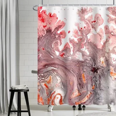 Produktbild von Famanu Duschvorhang Marmor-Optik - 120x200 cm