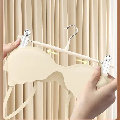 Produktbild von Metallene Hosenbügel mit Clips, Set von 10 Stück, 30 cm, Rutschfest, Hohe Tragkraft