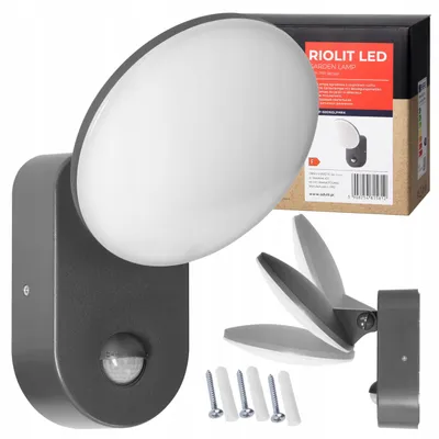 Obrázek produktu pro Adviti Venkovní LED svítidlo 15W s pohybovým senzorem šedé