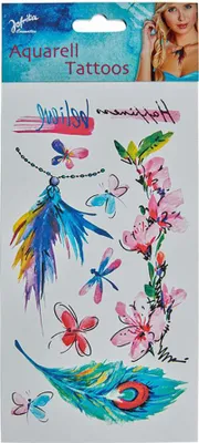 Produktbild von Temporäre Tattoos im malerischen Stil für Hawaii- und Beachpartys