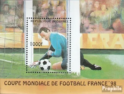 Produktbild von Briefmarken Guinea 1997 Mi Block506 (kompl.Ausg.) postfrisch Fußball-WM in Frankreich