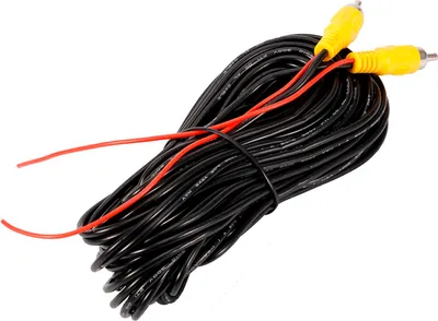 Obrázek produktu pro 15m RCA na RCA samec na samec AV audio video kabel pro zadní kameru do auta DVD CD přehrávač TV box