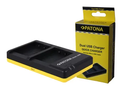 Obrázek produktu pro Nabíječka PATONA USB, duální, pro rychlé nabíjení baterií Panasonic DMW BLG10