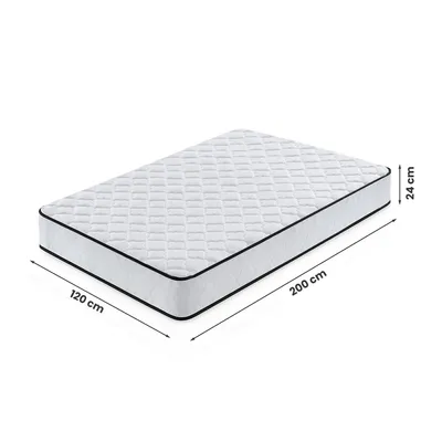 Zdjęcie produktu dla Materac sprężynowy z ochraniaczem AKORD 7-strefowy H3 120x200 cm