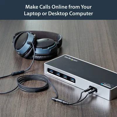 Produktbild von StarTech.com 3,5mm Audio Klinke Y Kabel - Headset Splitter