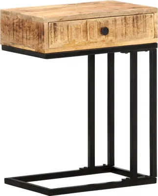 Obrázok produktu pre The Living Store Bočný stolík v tvare U 45x30x61 cm z mangového masívu