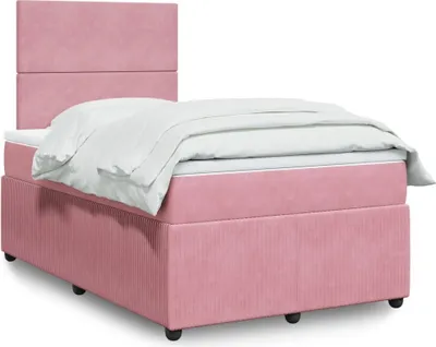 Produktbild von Möbel Boxspringbett mit Matratze Rosa 120x200 cm Samt - Klassische Betten 3292309