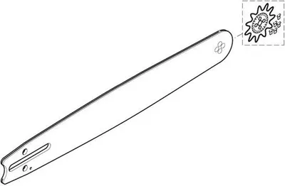 Produktbild von Dolmar PM Vollschiene mit Sternkopf 50cm .325 - für PS-6100