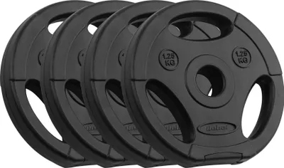 Productafbeelding van Bitumenplaat, 4 stuks van 1,25 kg, totaal 6 kg, met gaten van 31 mm en handgrepen