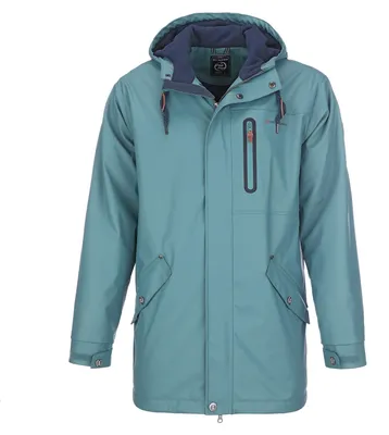 Produktbild von Dry Fashion Herren Regenjacke Bergen - Herrenjacke Regenmantel Männer Jacke Gefüttert Winddicht Wasserdicht in Petrol Größe S