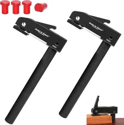 Productafbeelding van Tafelklemmen 2 stuks, werkbank haak 20 mm, 4 stuks houder, houtbewerking