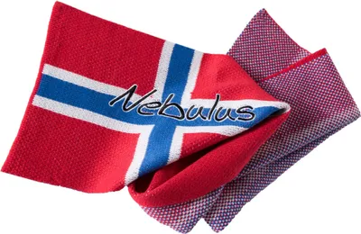 Productafbeelding van Nebulus WINTERSCHAL TERRA, wollen sjaal voor dames en heren, warm en zacht, model Q1748 - uni, rood, one size