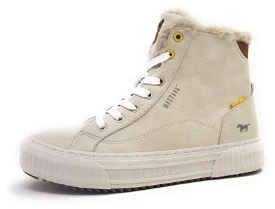 Image de Mustang : chaussures, bottes, chaussures à lacets, bottines à lacets, couleur beige, style décontracté