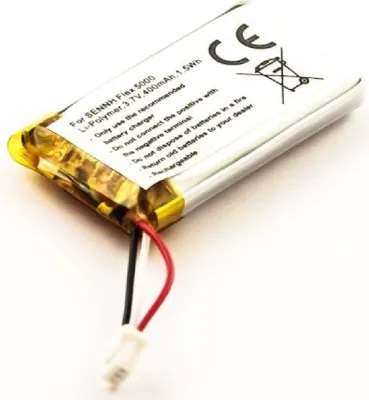 Produktbild von Akku für Sennheiser AHB571935PCT-03 Li-Pol 3,7 Volt 280 mAh schwarz.