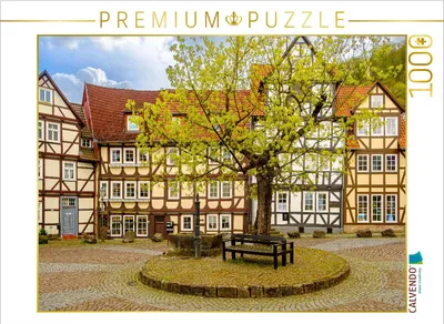 Produktbild von CALVENDO Puzzle Bad Sooden, Brunnenplatz | 1000 Teile Lege-Größe 64x48cm Foto-Puzzle für glückliche Stunden
