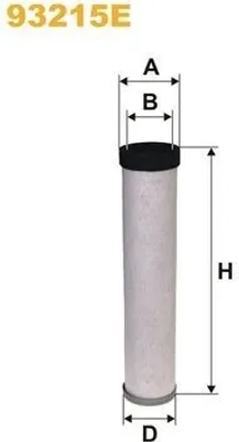 Produktbild von WIX FILTERS 93215E Sekundärluftfilter 0000809286 01180870 1180870