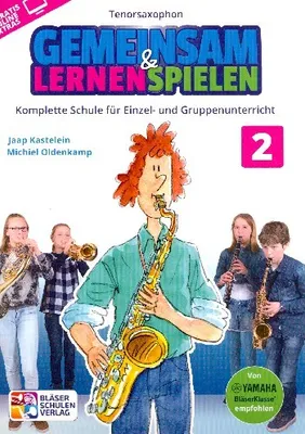 Produktbild von Gemeinsam lernen & spielen Band 2 (+Online Audio) für Bläserklasse (Blasorchester) Tenorsaxophon