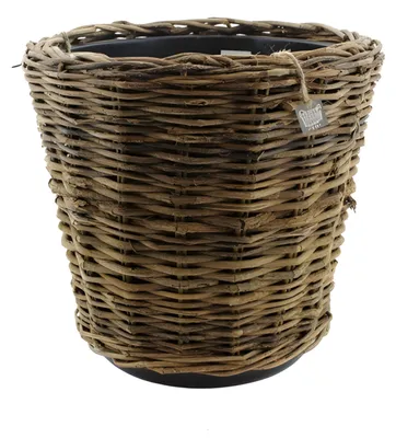 Produktbild von Van der Leeden Pflanzenkorb - Rattan geflochten - 44x43cm - Ubertopf