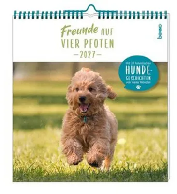 Produktbild von Kalender 2027 Freunde auf vier Pfoten – Hundegeschichten mit großformatigen Vierbeiner-Porträts