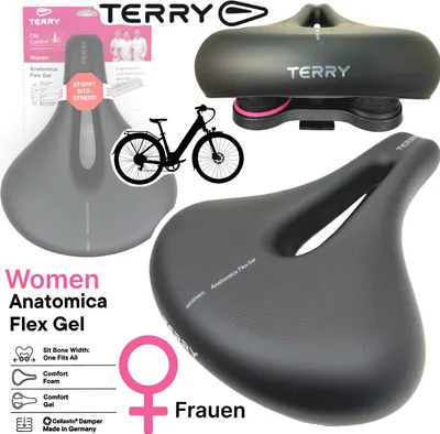 Produktbild von Terry Fahrradsattel Anatomica Flex Gel Max komfort City Tour E-Bike Frauen